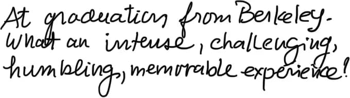 Handwritten caption for Berkeley